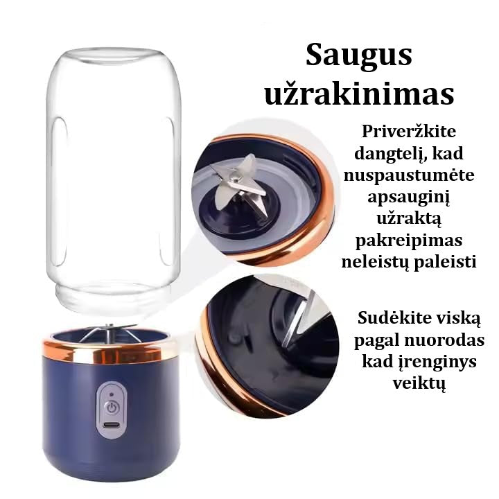 USB Įkraunamas Nešiojamas Maišytuvas