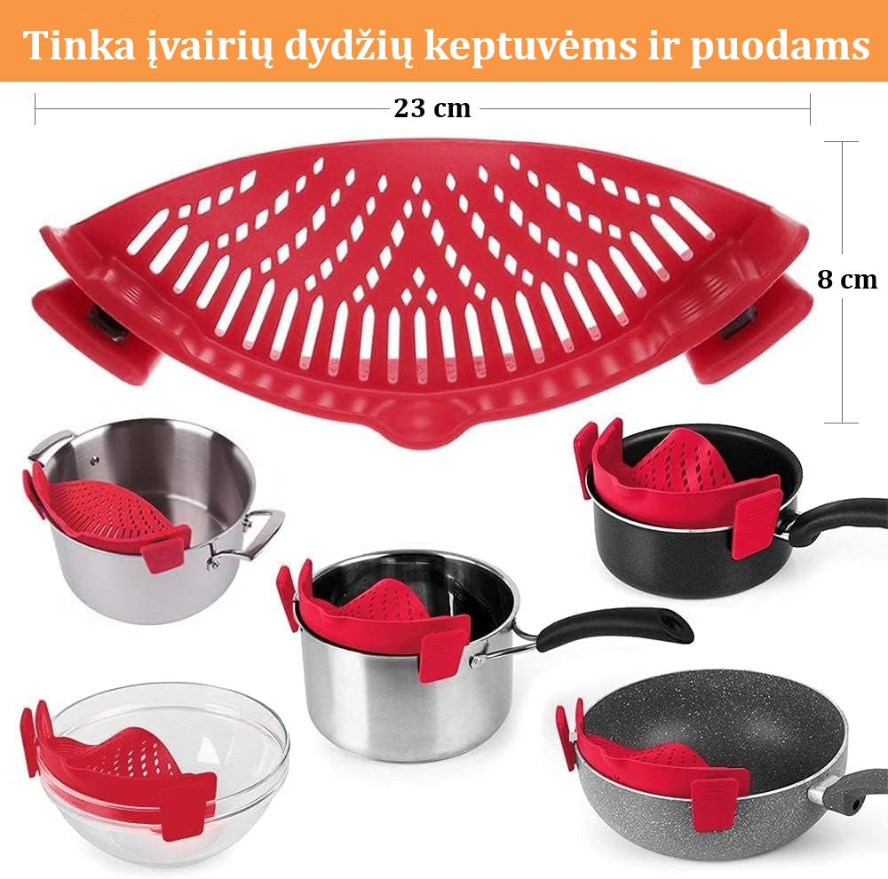 Reguliuojamas Užsegamas Sietelis