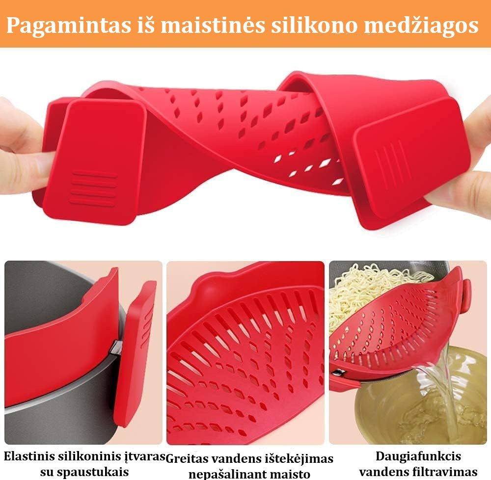 Reguliuojamas Užsegamas Sietelis