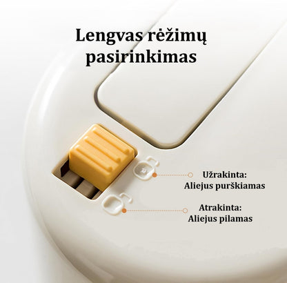 Skaidrus aliejaus purkštuvas