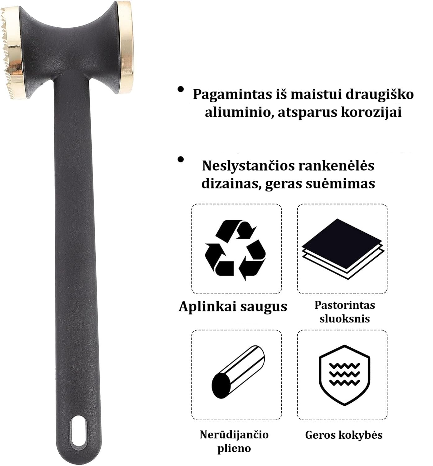 Dvigubas Mėsos Plaktukas