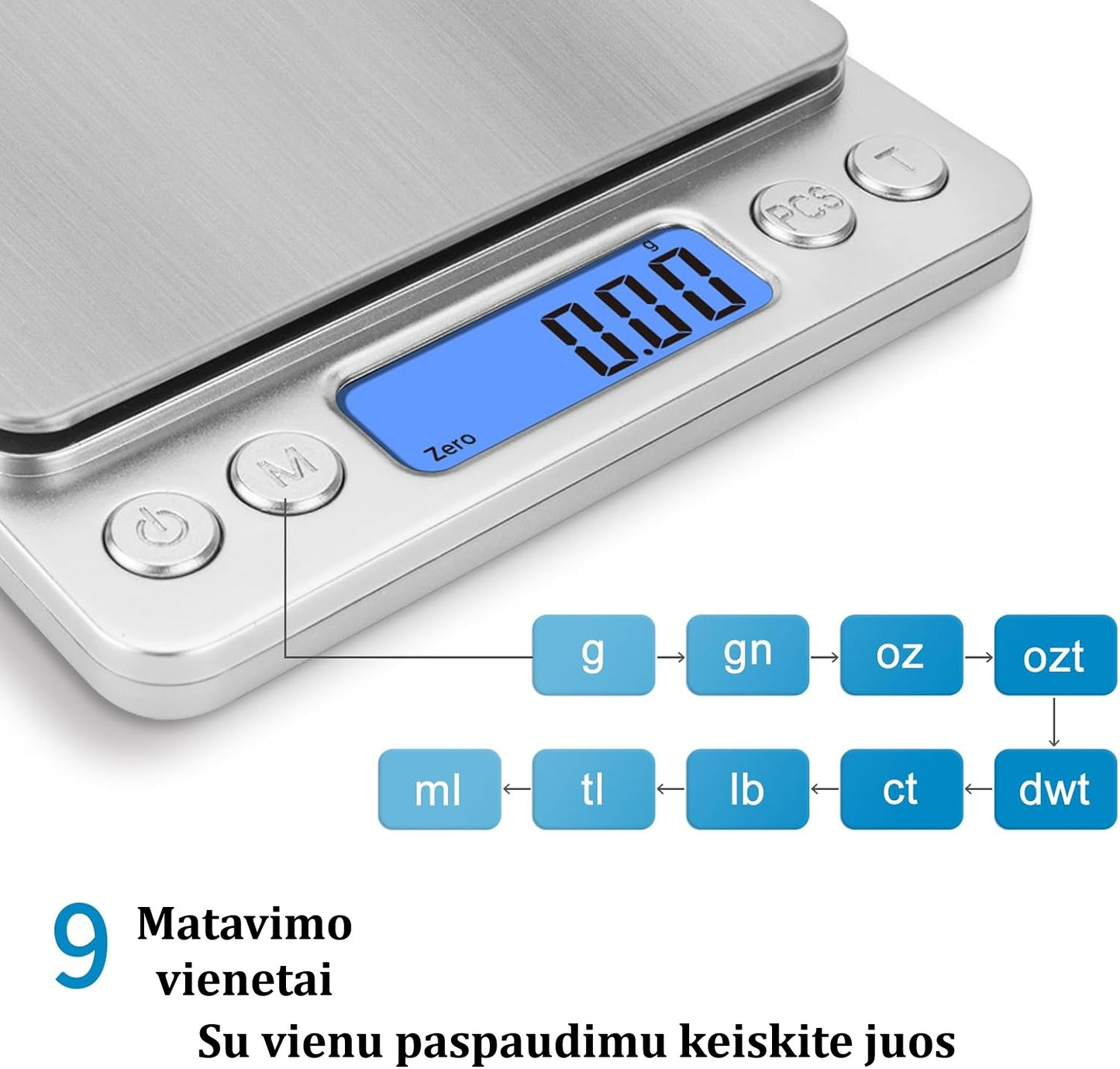 Aukšto Tikslumo Skaitmeninė Virtuvės Svarstyklė