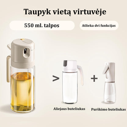 Skaidrus aliejaus purkštuvas