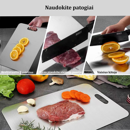Dvipusė nerūdijančio plieno pjaustymo lentelė