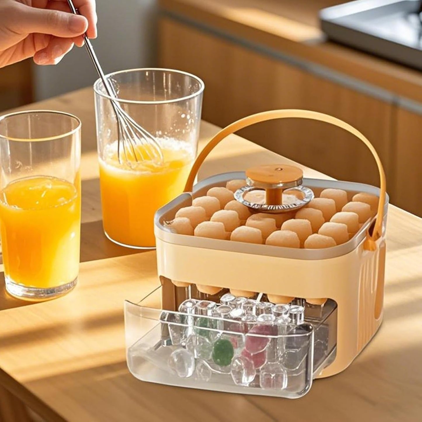 Ledukų Padėklas Su Dviguba Talpykla