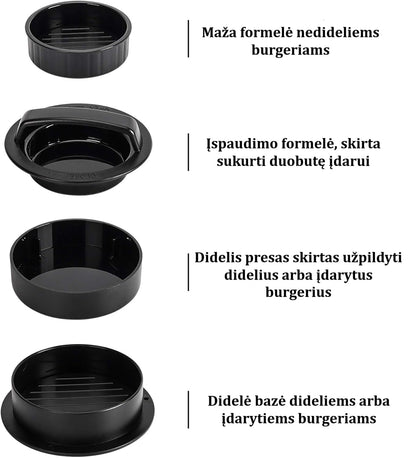 Mėsainio paplotėlio formavimo įrankis
