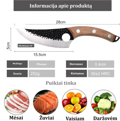 Profesionalus Virtuvinis Filė Peilis