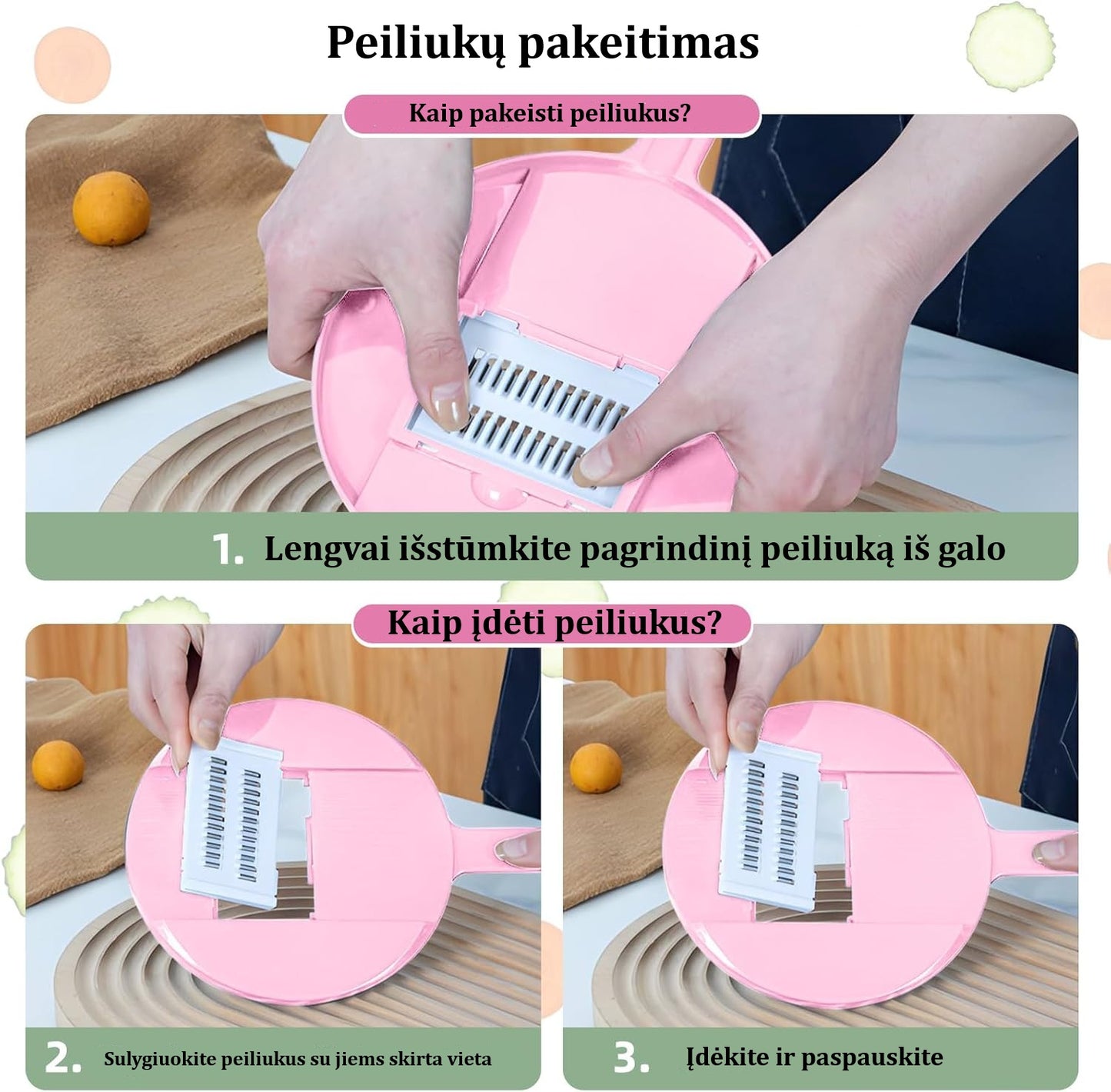 Daugiafunkcis Daržovių Smulkintuvas