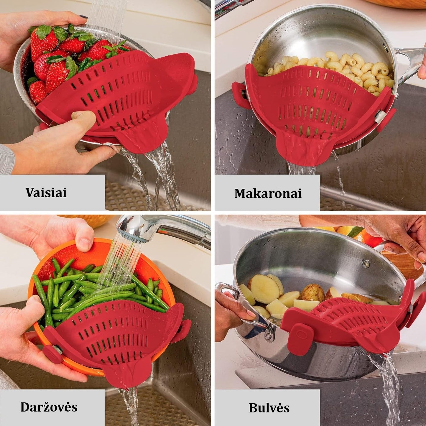 Reguliuojamas Užsegamas Sietelis