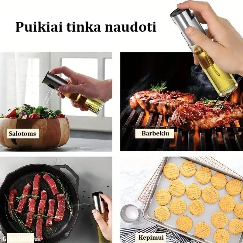 Stiklinis Aliejaus Purkštuvas – 200 ml