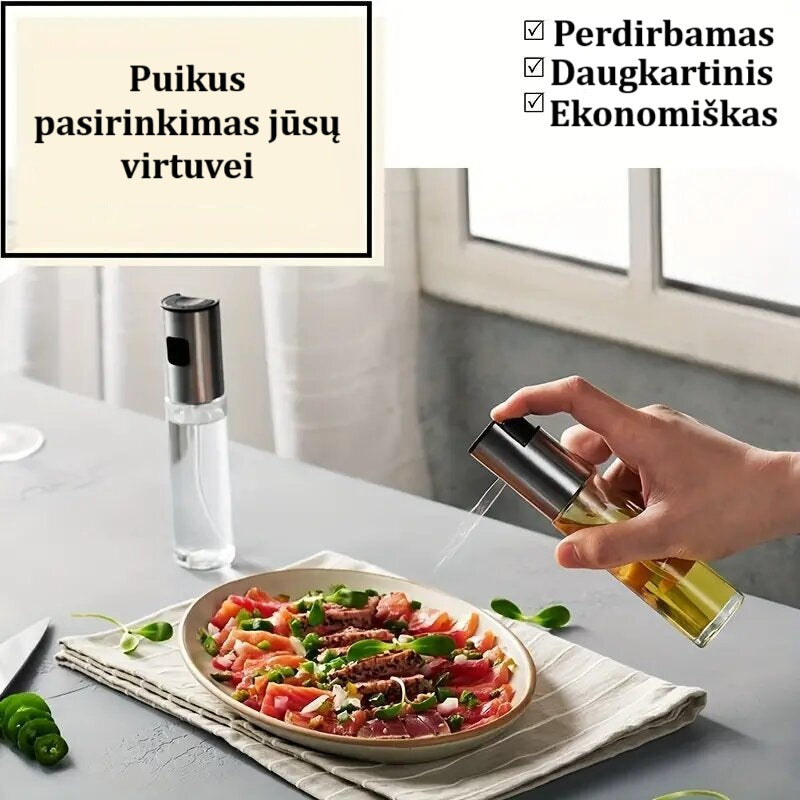 Stiklinis Aliejaus Purkštuvas – 200 ml