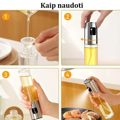 Stiklinis Aliejaus Purkštuvas – 200 ml