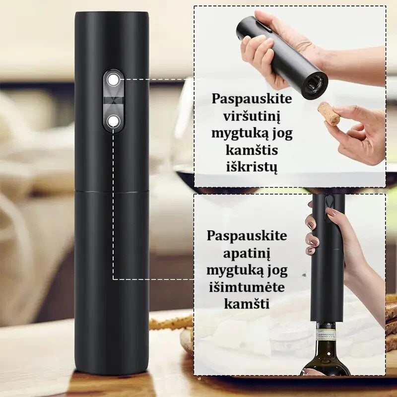 Automatinis elektrinis vyno butelio atidarytuvas
