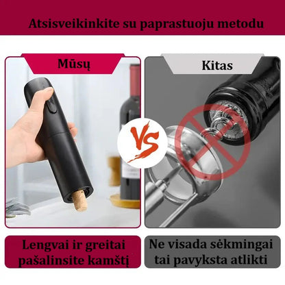 Automatinis elektrinis vyno butelio atidarytuvas