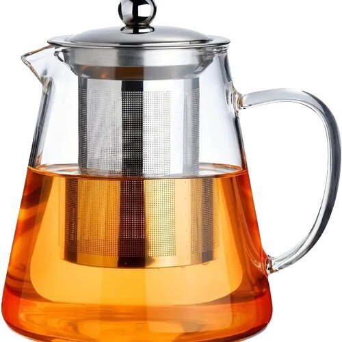 750 ml karščiui atsparus stiklinis arbatinukas