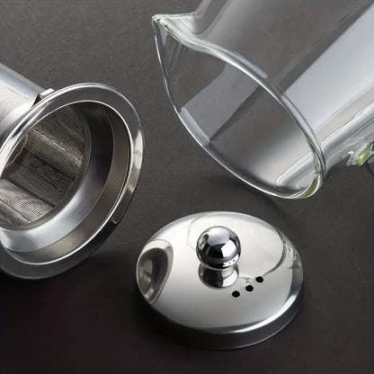 750 ml karščiui atsparus stiklinis arbatinukas