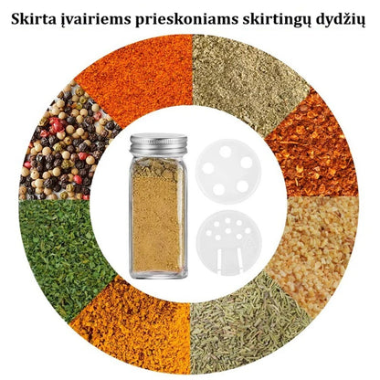 24 prieskonių indelių rinkinys