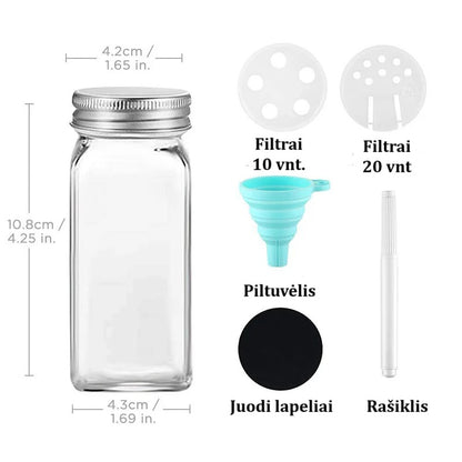 24 prieskonių indelių rinkinys